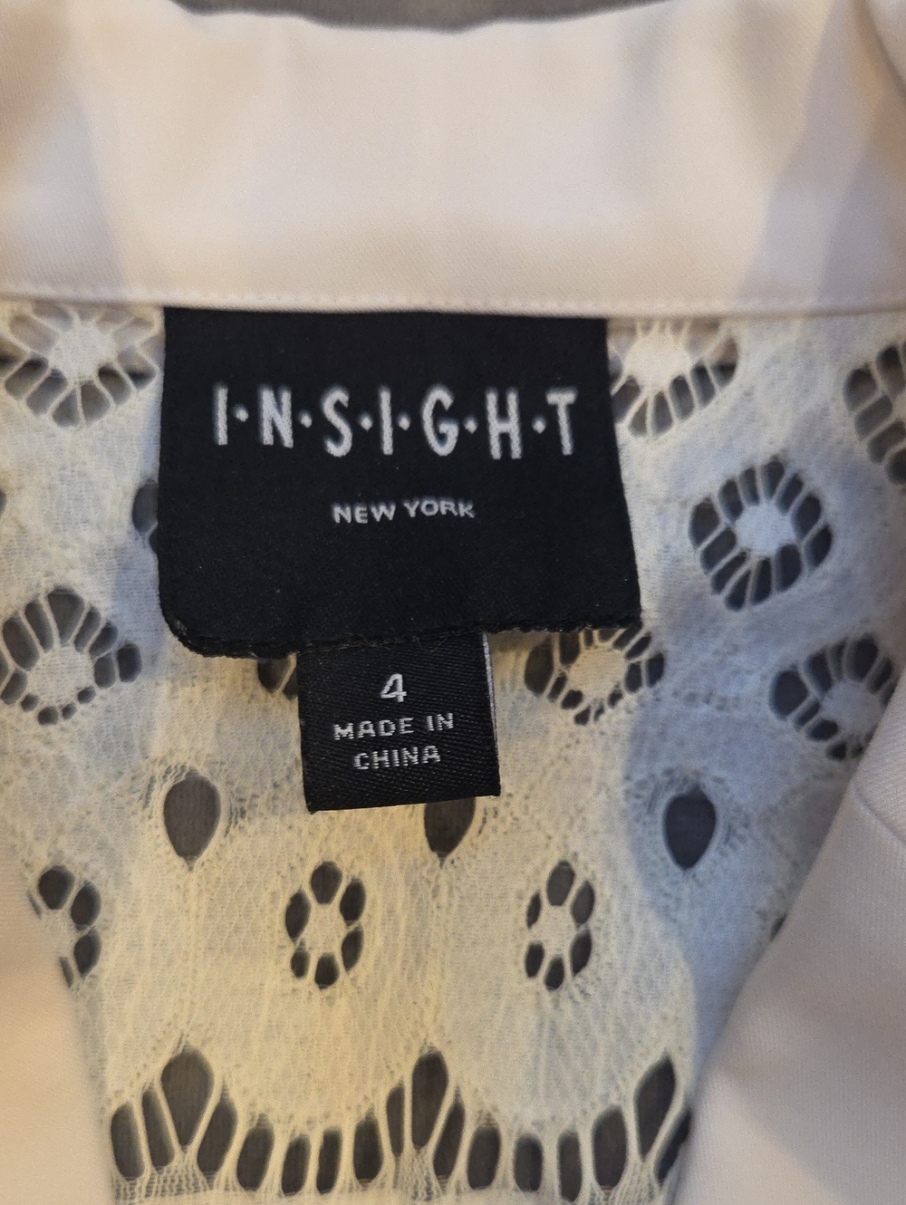 White Crochet Blazer By Insight - Picture 4 of 8